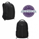 Mochila con 3 compartimentos color negro