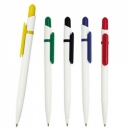 Bolígrafo de plástico con clip de color