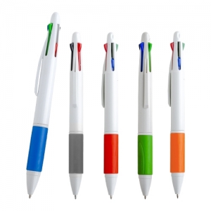 Bolígrafo de plástico con 4 tintas