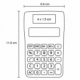 Calculadora de 8 dígitos con botones de cuadro