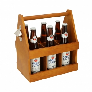 Portabotellas de madera