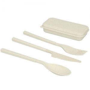 Set de cubiertos wheat straw desarmables