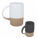Taza de céramica bicolor
