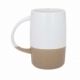 Taza de céramica bicolor