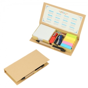 Set ecológico con calendario