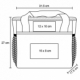 Hielera rectangular con interior impermeable