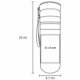 Termo con doble pared capacidad de 500 ml