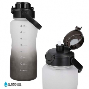 Cilindro de plástico con acabado rubbe cap 2000 ml
