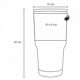 Termo de alta tecnología capacidad de 870 ml