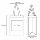 Mini bolsa ecológica termosellada con asa y fuelle