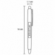 Pluma de pet reciclado con clip