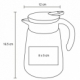 Jarra con doble pared de acero inoxidable cap de 820 ml
