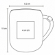 Taza de cerámica con asa cap 400 ml
