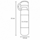 Termo de acero inoxidable capacidad de 500 ml