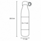 Cilindro de acero inoxidable capacidad de 1000 ml