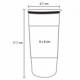 Termo de doble pared capacidad de 500 ml
