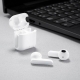 Audífonos bluetooth con base recargable