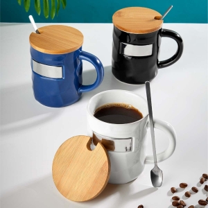 Taza Barbusa con tapa de bambu