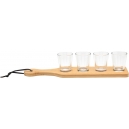 Set de vasos tequileros con 4 piezas