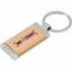 Llavero de bambú rectangular