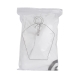 Impermeable con capucha cordón y botones frontales