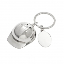 Llavero metálico en forma de casco