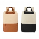 Mochila de poliéster con curpiel