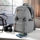 Mochila casual de vinil con poliéster