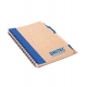 Libreta de papel reciclado con banda de tela