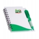 Libreta rígida bicolor con bolígrafo