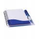Libreta rigida bicolor con silueta y boligrafo