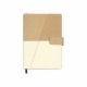 Libreta con diseño Bi tono con tapa de curpiel