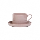 Juego de té incluye taza con plato fabricados en porcelana