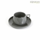 Juego de taza con plato de porcelana de alta calidad cap de 250 ml