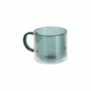 Taza de borosilicato de color traslucido capacidad de 260 ml