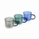 Taza de borosilicato de color traslucido capacidad de 260 ml