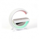 Innovador bocina de luz que incluye radio base de carga inalámbrica