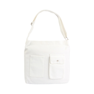 Bonita bolso de mano fabricado en lona de algodón