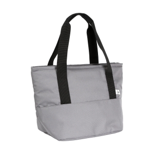 Hielera fabricada en poliéster cuenta con 2 asa y cierre