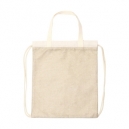 Bolsa morral hecho de algodón y yute imitación