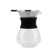 Elegante cafetera de goteo de vidrio incluye filtro