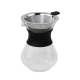 Elegante cafetera de goteo de vidrio incluye filtro