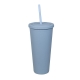 Vasos con doble pared de plástico capacidad de 665 ml