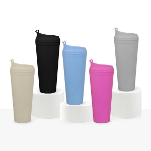 Cilindro de plástico con doble pared capacidad de 665 ml