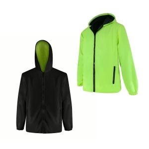 Chamarra deportiva de poliéster con bolsillos en los lados