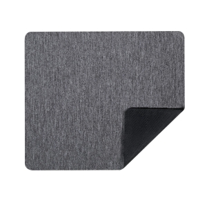 Mouse pad de poliéster y rubber color gris
