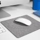 Mouse pad de poliéster y rubber color gris