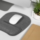 Mouse pad de poliéster que incluye cojín para descansar muñeca