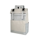 Innovador mochila de poliéster color gris
