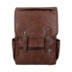 Mochila de curpiel de 1 compatimiento 2 broches